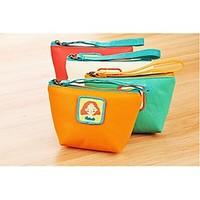 unisex pu casual coin purse beige green orange red