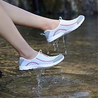 Unisex Athletic Shoes Comfort Light Soles Couple Shoes Tulle Spring Summer Fall Outdoor Casual Athletic Water Shoes Flat HeelWhite Black