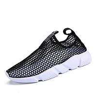 Unisex Sneakers Summer Couple Shoes Tulle Casual Black White