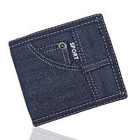 unisex pu canvas abspc casual wallet all seasons