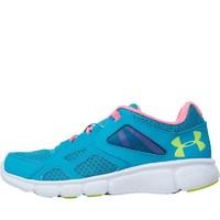 Under Armour Womens Micro G Thrill Neutral Running Shoes Pacific Blue/Pink/Yellow