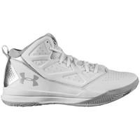 under armour jet mid mens shoes high top trainers in silver