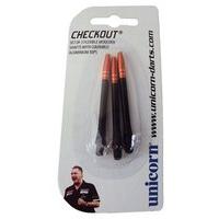 Unicorn Checkout Medium Dart Shafts - Black