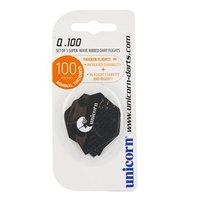 Unicorn Q100 Dart Flights - Pack of 3 - Black