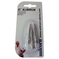 unicorn xl aluminium short dart shafts silver