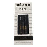 Unicorn Core Plus Win 26 Gram Darts - Black/Brass Set of 3