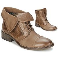 Un Matin d\'Ete BRIKA women\'s Mid Boots in brown