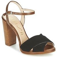 unisa yamile womens sandals in black