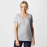 under armour womens ua tech v neck twist grey