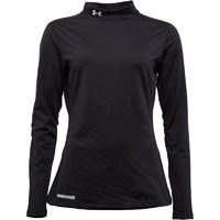 Under Armour Womens ColdGear Fitted Long Sleeve Mock Neck Top Black