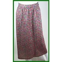 unbranded size xs multi coloured calf length skirt