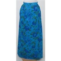 unbranded sizes blue floral long skirt