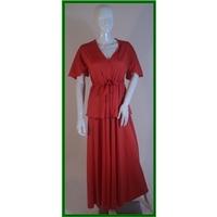 unbranded vintage size 12 orange long dress