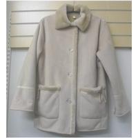 Unbranded - Size: 16 - Beige - Smart faux sheepskin jacket / coat