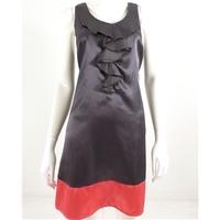 Untold Size 12 Smoky Grey and Coral sleeveless Cocktail Dress