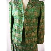 Unbranded - Size: 10 - Green - Skirt suit