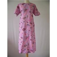 unbranded bespoke original size l pink knee length dress