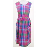 Unbranded size M pink and blue gingham check summer dress