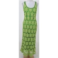 unbranded sizes lime green crochet dress scarf