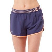 Under Armour Womens HeatGear Perfect Pace Shorts Navy/Colourblock