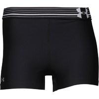 under armour womens heatgear armour 3 inch compression shorts black