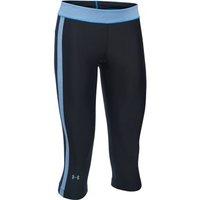 Under Armour HeatGear Armour Sports Capri - Womens - Black/Water