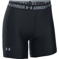 Under Armour Heatgear Armour Middy Shorts - Womens - Black/Metallic Silver