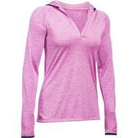 under armour tech long sleeve hooded henley womens verve violetmidnigh ...