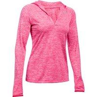 Under Armour Tech Long Sleeve Hooded Henley - Womens - Pink Sky