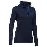 under armour featherweight fleece slouchy popover womens midnight navy ...