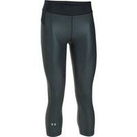 under armour heatgear armour printed sports capri womens blackstealth  ...