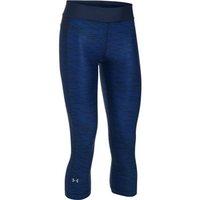 under armour heatgear armour printed capri womens midnight navymetalli ...