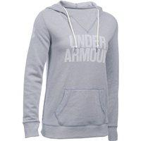 under armour favourite fleece hoodie womens true grey heatherwhite