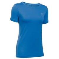 Under Armour HeatGear Armour Short Sleeve Tee - Womens - Mediterranean/Metallic Silver