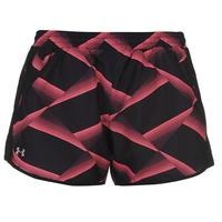 under armour fly by print shorts ladies