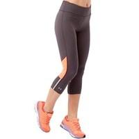 Under Armour Womens HeatGear ArmourVent Stretch Woven Comp Capri Leggings Phantom Grey/Afterglow