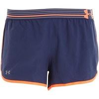 Under Armour Womens HeatGear Perfect Pace Shorts Navy/Colourblock