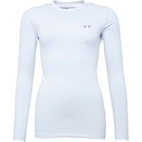 Under Armour Womens ColdGear Fitted Long Sleeve Crew Neck Top White