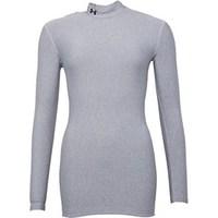 under armour womens coldgear compression long sleeve mock neck top gre ...