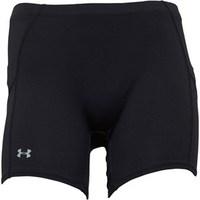 Under Armour Womens HeatGear Draft Compression 5 Inch Running Shorts Black