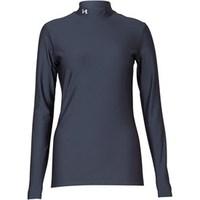 Under Armour Womens ColdGear Compression Long Sleeve Mock Top Black