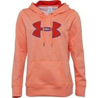 Under Armour Womens ColdGear Storm Armour Fleece Big Logo Twist Hoody Cyber Orange