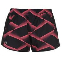 under armour fly by print shorts ladies