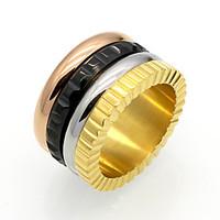 Unisex Ring Famous Brand Rotatable Circles 316L Stainless Steel Ceramic Rings For Men And Women
