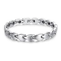 Unisex Jewelry Health Care Silver Stainless Steel Magnetic Therapy Bracelet Fashion Jewelry Christmas Gifts