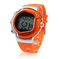 Unisex Calorie Counter Heart Rate Monitor Digital Wrist Watch (Orange) Cool Watch Unique Watch