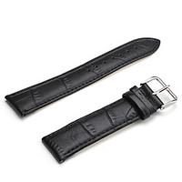Unisex Genuine Leather Watch Strap 22MM(Black) Cool Watch Unique Watch Fashion Watch