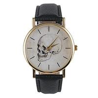 Unisex Fashion Watch Casual Watch Quartz PU Band Charm Black