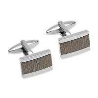 Unique Men\'s Stainless Steel Cuff links With Gunmetal Plating