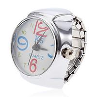 Unisex Flower Style Alloy Analog Quartz Ring Watch (Silver) Cool Watches Unique Watches